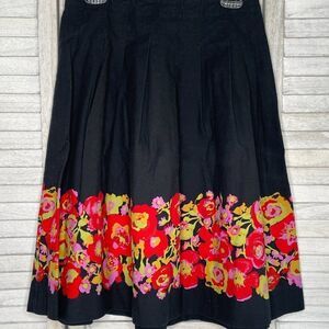 Isaac Mizrahi Twill Midi Skirt Size 6